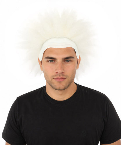 Men's Spiky Clown Theatrical Wig | Multicolor Options | Create of synthetic fiber, massive spiky volume, integrated forehead piece | Party, Halloween, theater, drag, performance, costume events