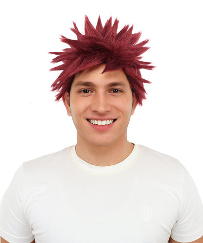 HPO Adult Men's Japanese Superhero Manga Spiky Wig |  Multi Color Options
