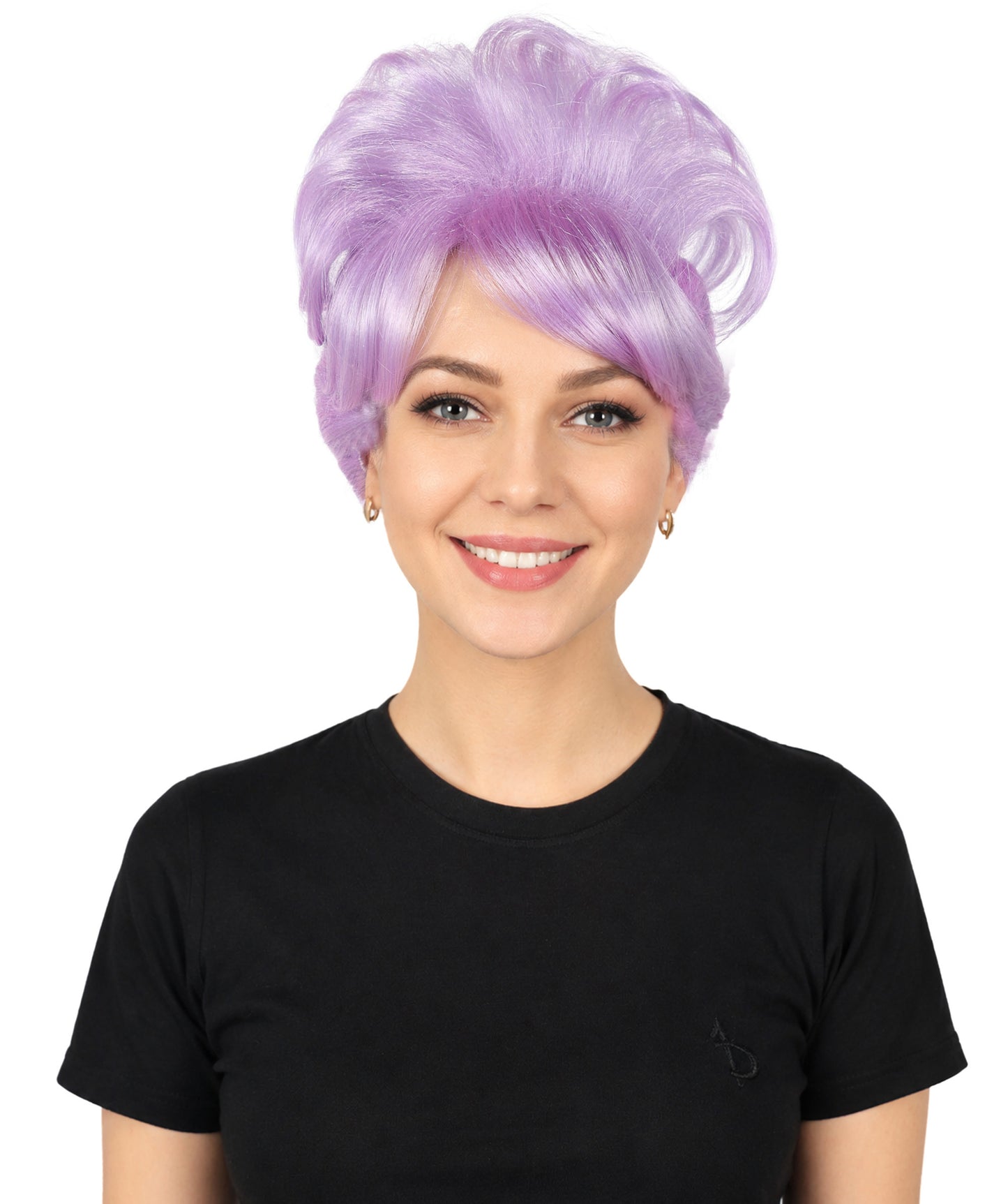HPO Women's Bun Style 50s Housewife Multiple Wig | Halloween and Cosplay Wig | Flame-retardant Synthetic Fiber