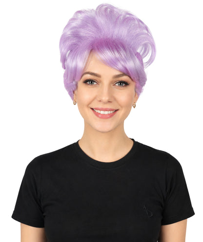 HPO Women's Bun Style 50s Housewife Multiple Wig | Halloween and Cosplay Wig | Flame-retardant Synthetic Fiber
