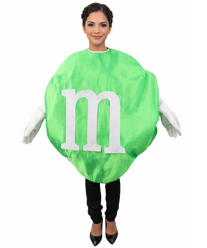 HPO Foam M&M Tabard Green Costume| Multiple Sizes Options | Fun and Comfortable Candy-Themed Outfit