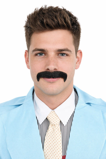 Men's 70's Horseshoe Synthetic Facial Hair Mustache | HPO