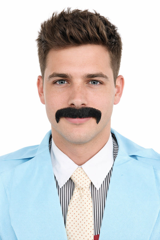 Men's 70's Horseshoe Synthetic Facial Hair Mustache | HPO