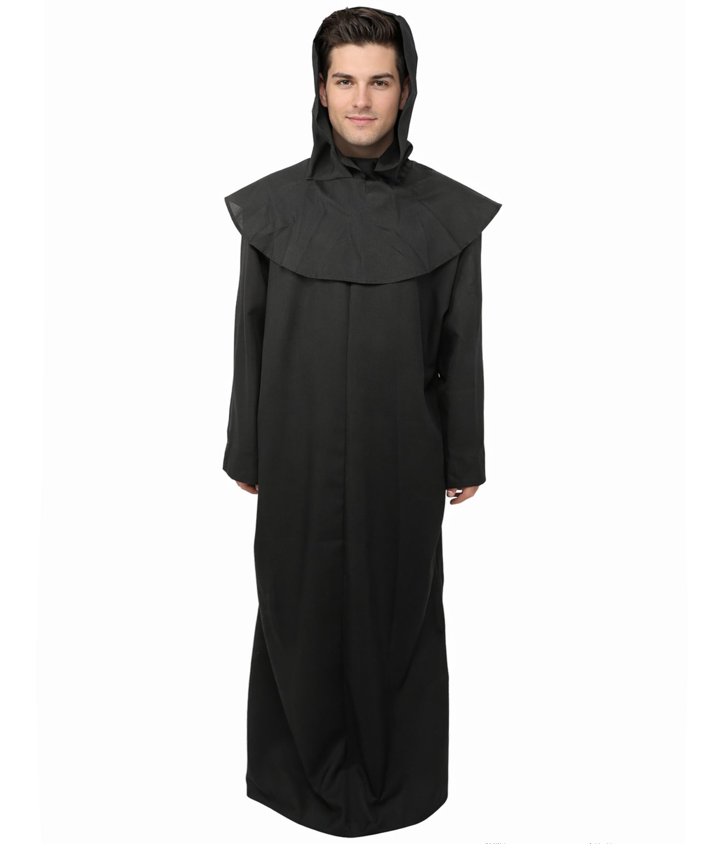 HPO Men's Deluxe Full-Length Layered Robe Costume - Black | Elegant and Stylish Outfit