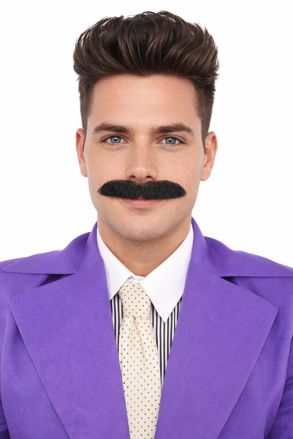 HPO Men's Fake Human Hair Tv Show Mustache |  Novelty Costume