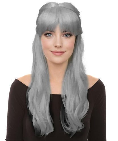 HPO Women's Curly Long Length Trendy Keepsake Multiple Color Options Wig