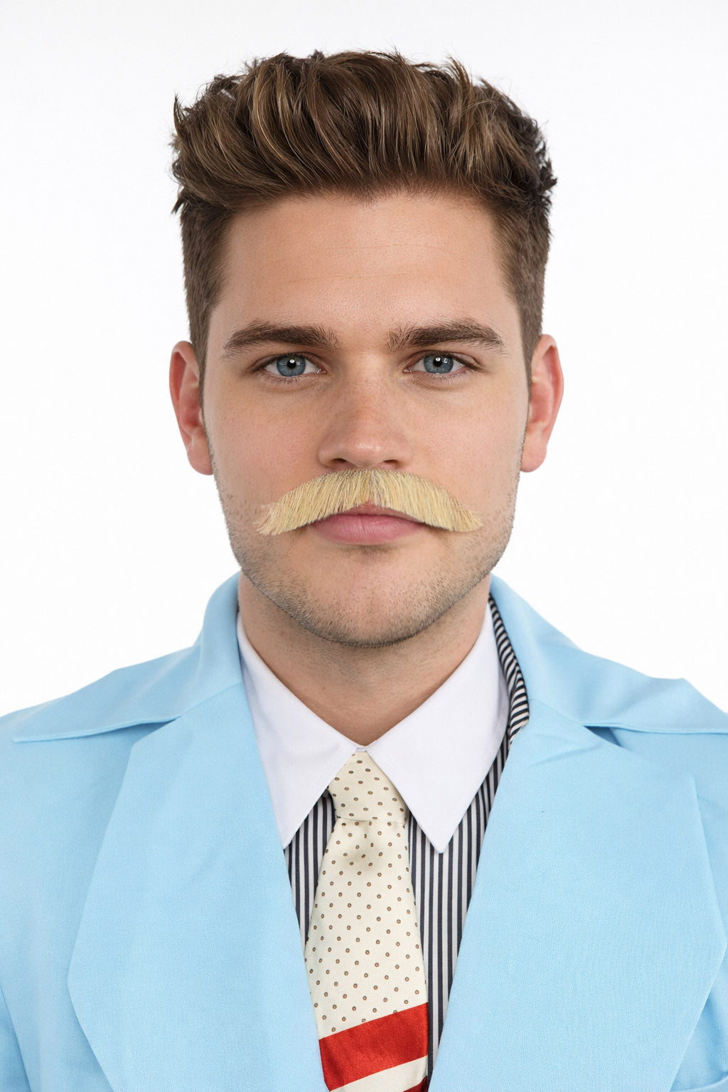 Men's Human Hair Moustache | Facial Hair Multiple Colours Option | HPO
