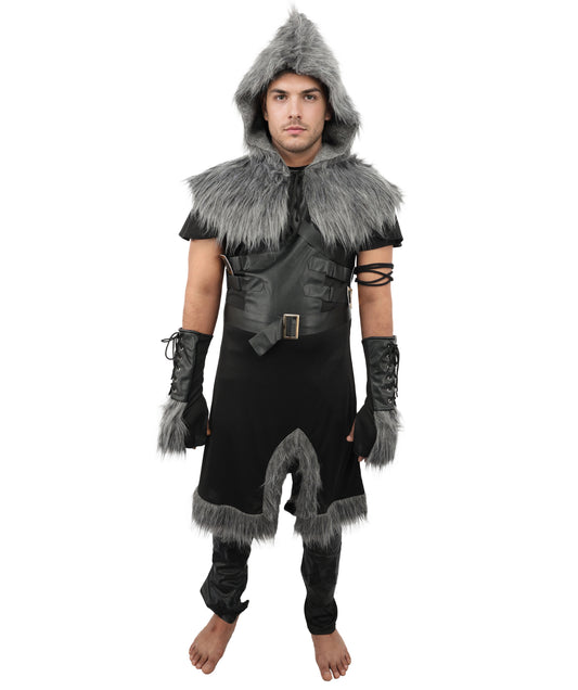 HPO Men's Skull Trooper Black Costume - Detailed Design, Ideal for Halloween and Themed Events, Perfect for Cosplay