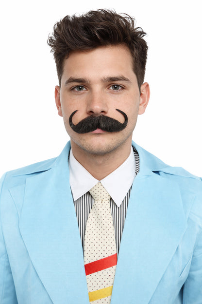 Men's Watson Synthetic Hair Moustache | Facial Hair Multiple Colour Options | HPO