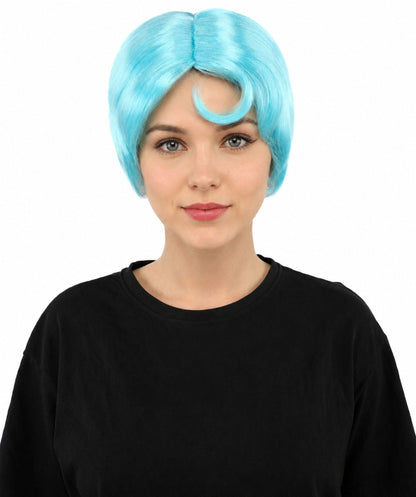 HPO Adult Women’s 10-Inch Short Wig | Multiple Color Options | Celebrity Hairpiece for Costume, Cosplay, and Themed Parties | Sleek and Modern Hairpiece for Versatile Looks