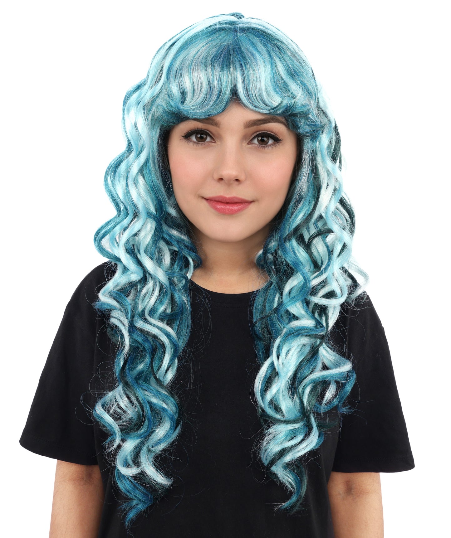 HPO Adult Women's Mullet Wig – Wavy Hair with Short Front and Long Back | Ideal for Cosplay, Themed Parties & Bold Character Looks