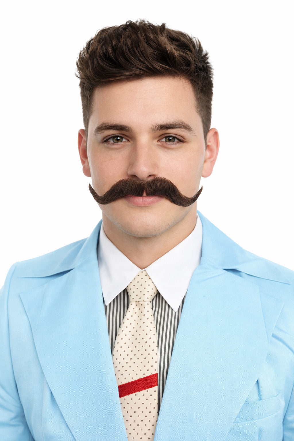 HPO Men's Watson Fake Human Facial Hair Mustache