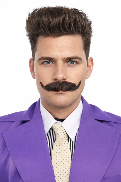 HPO Men's Realistic Fake Imperial Human Hair Mustache | Multiple Color Options