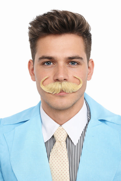 Men's Watson Synthetic Hair Moustache | Facial Hair Multiple Colour Options | HPO