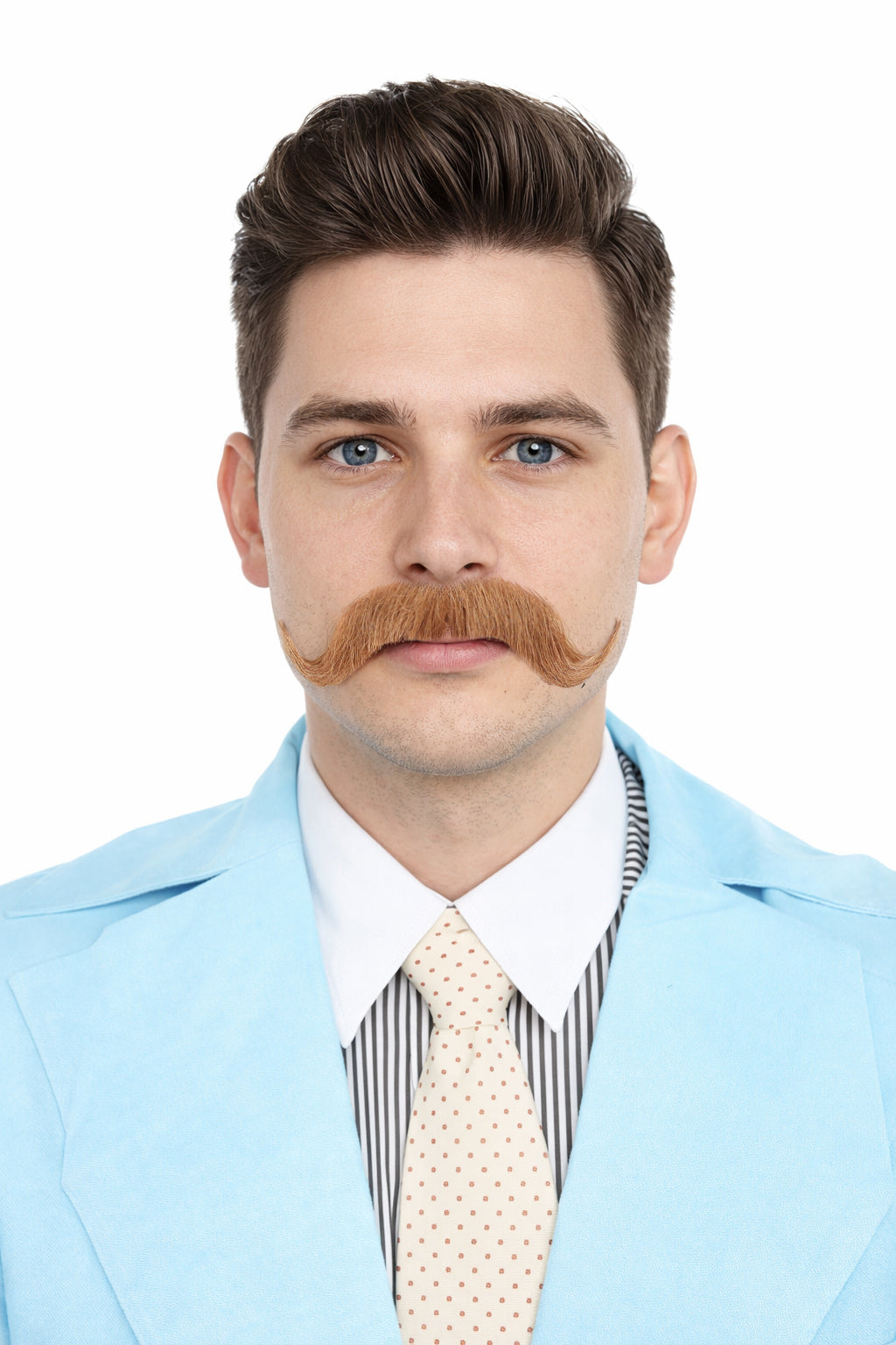 HPO Men's Watson Fake Human Facial Hair Mustache