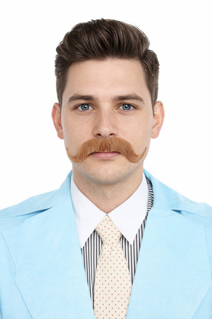 HPO Men's Watson Fake Human Facial Hair Mustache