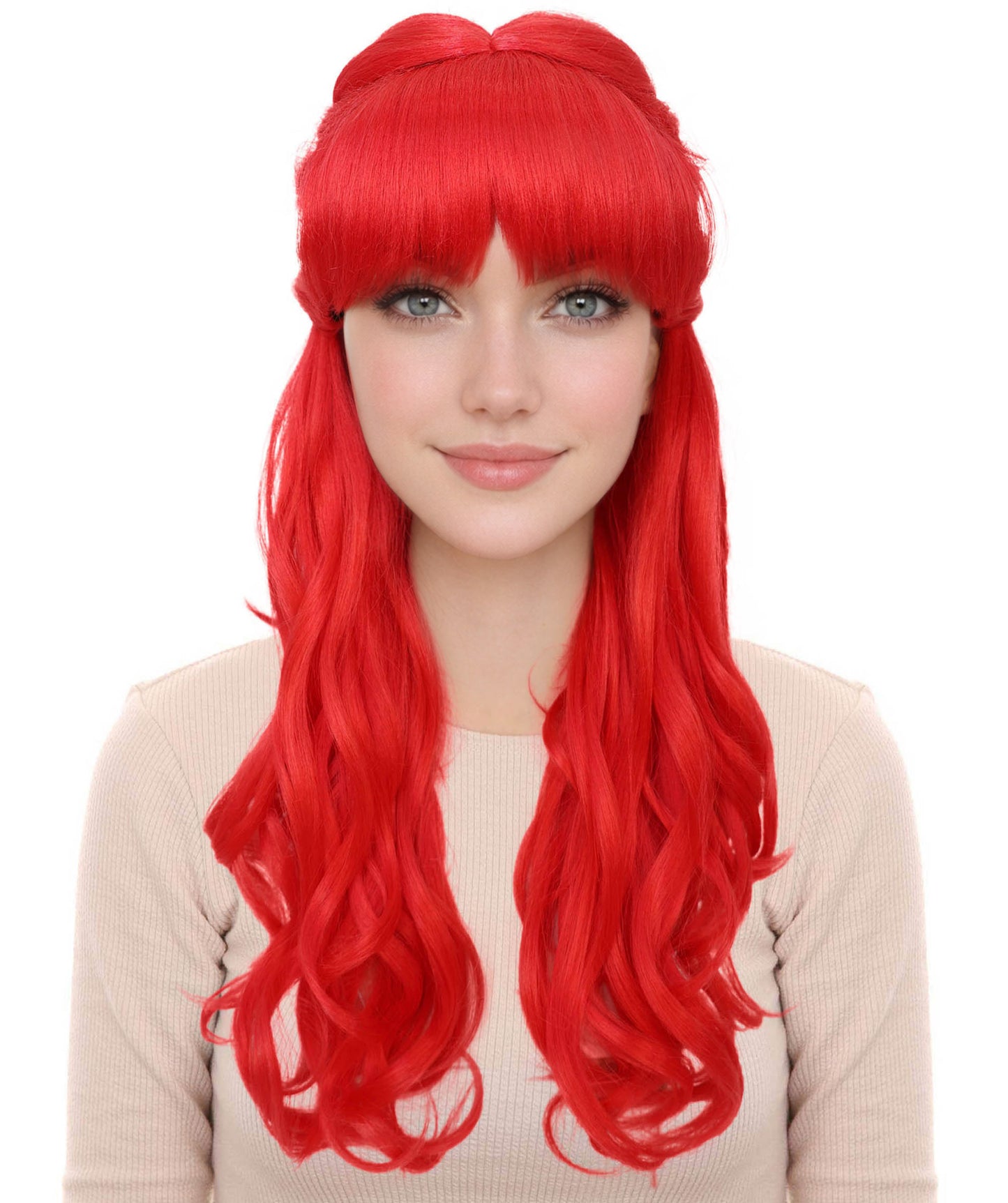 HPO Women's Curly Long Length Trendy Keepsake Multiple Color Options Wig