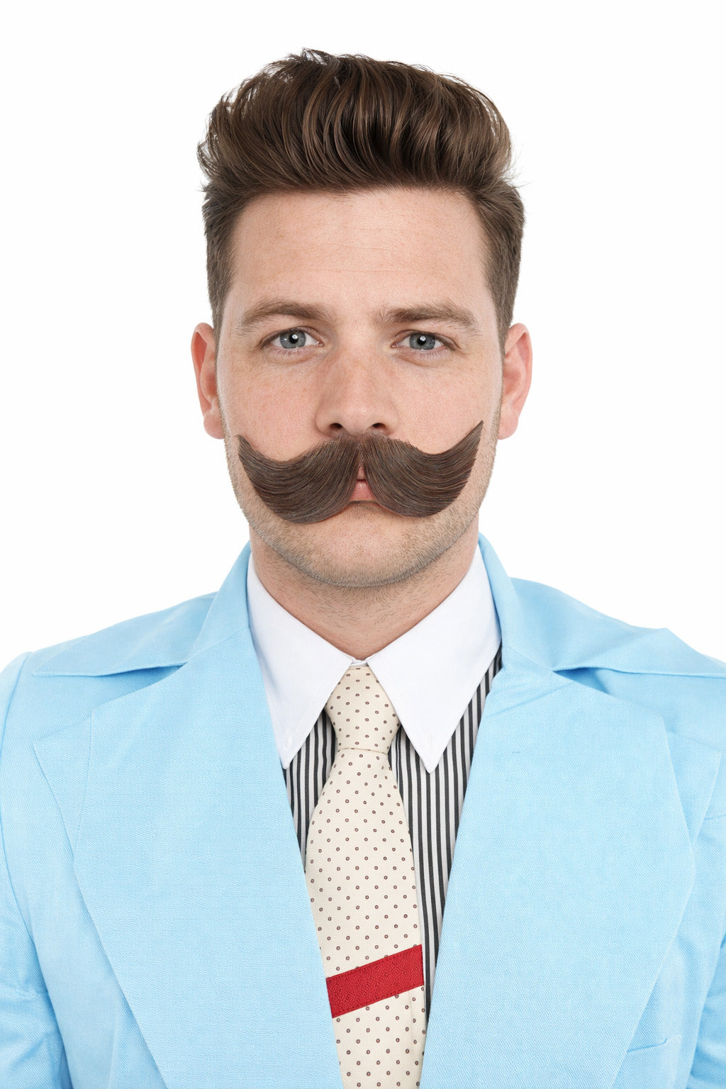 Men's Hungarian Mustache | Human Facial Hair | Multiple Colors