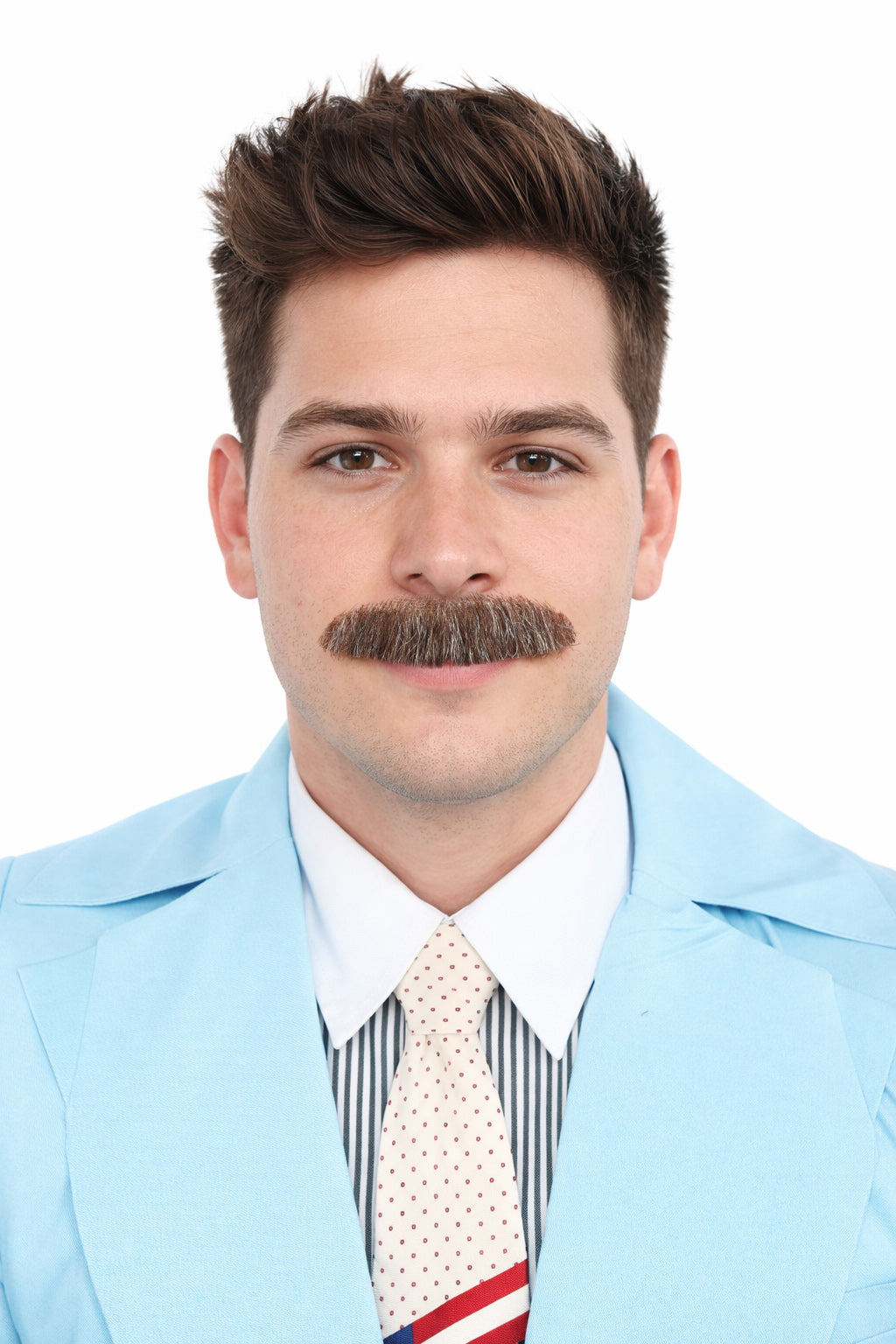 Men's Human Hair Moustache | Facial Hair Multiple Colours Option | HPO