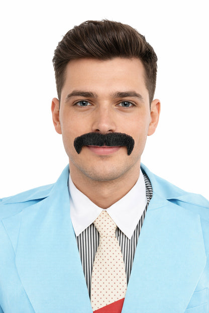 HPO Men's Synthetic Hair Fake Mustache Fancy Facial Hair