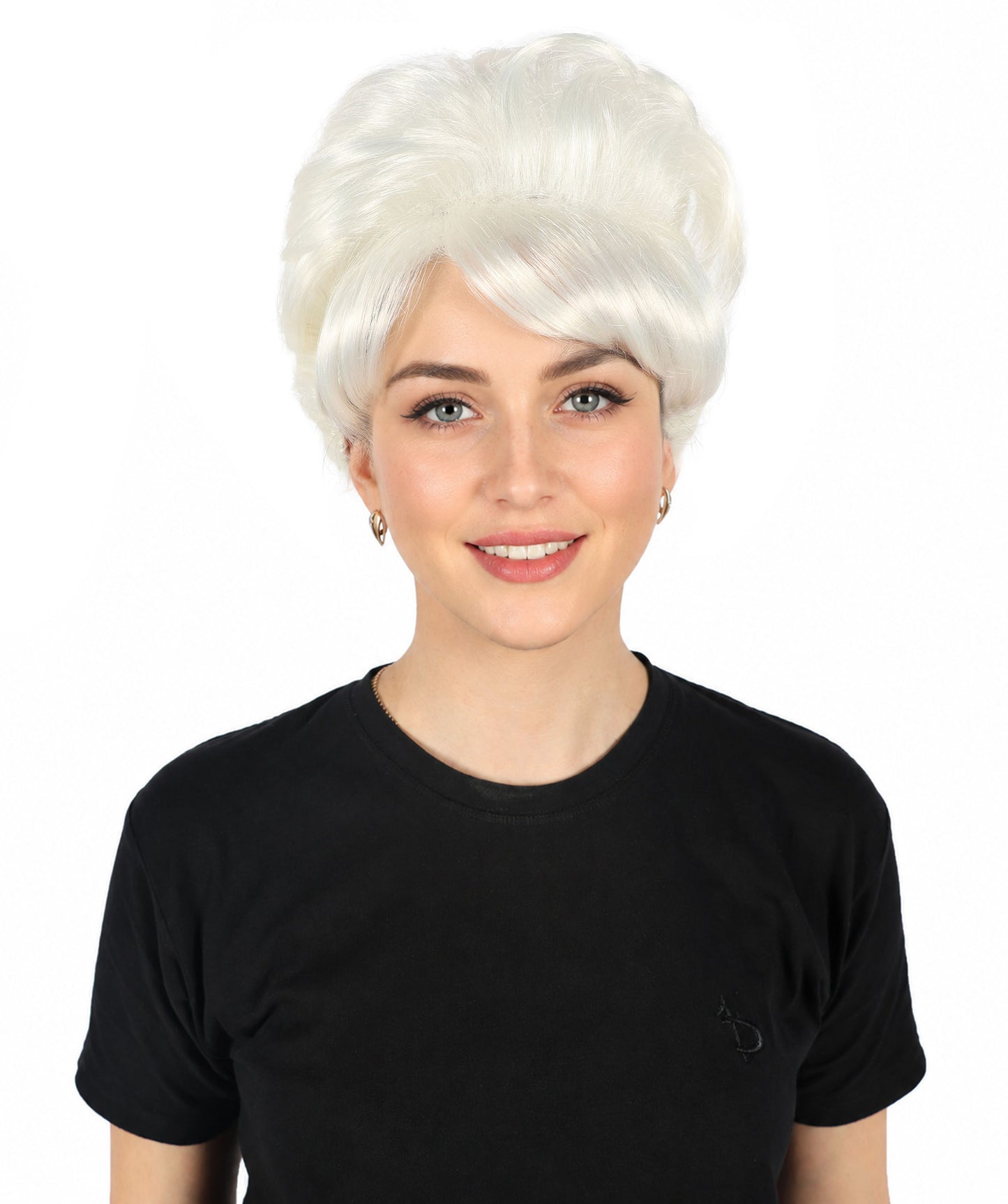 HPO Women's Bun Style 50s Housewife Multiple Wig | Halloween and Cosplay Wig | Flame-retardant Synthetic Fiber