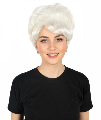 HPO Women's Bun Style 50s Housewife Multiple Wig | Halloween and Cosplay Wig | Flame-retardant Synthetic Fiber