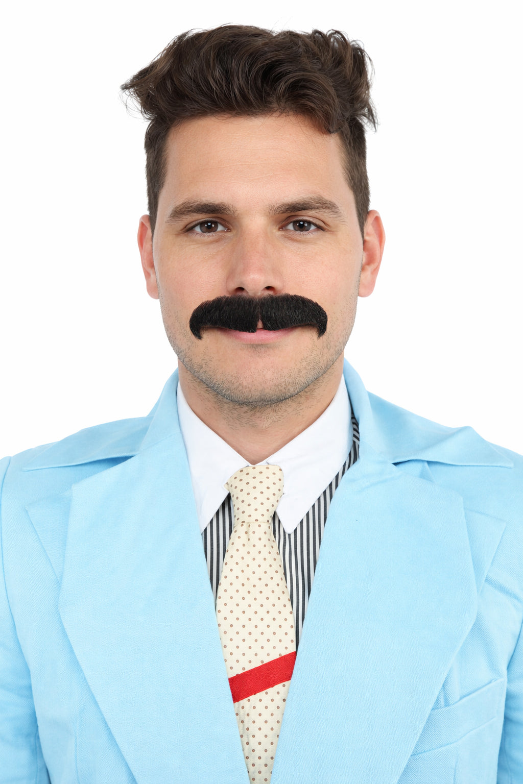 HPO  Men's Fake Human Hair Musician Mustache | Multiple Colors