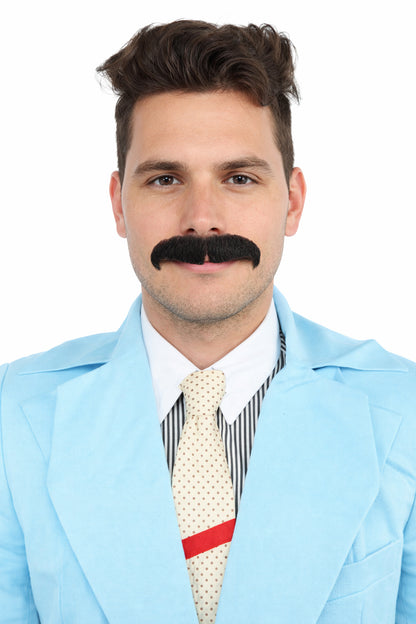 HPO  Men's Fake Human Hair Musician Mustache | Multiple Colors