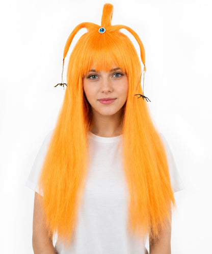 HPO Adult Women's Spider Gothic Sculpted Wig | Multiple Color Options, create of synthetic fiber, architectural spider-leg loops with blunt bangs, breathable base | Party, Halloween, theater, drag, performance, costume events