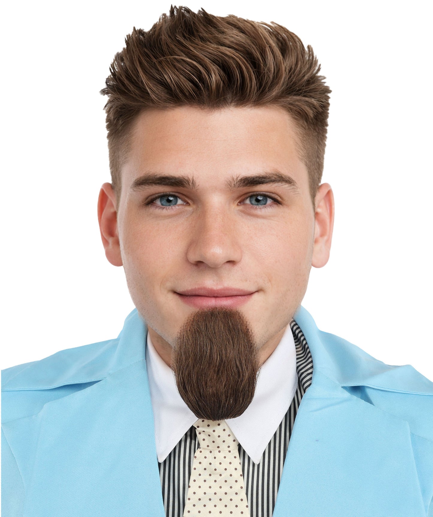 Men's Goatee Synthetic Fiber with Human Hair Blend Beard