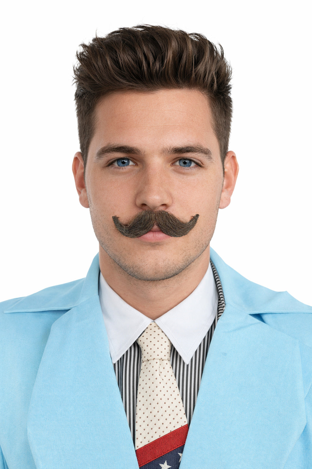 Men's Small Imperial Synthetic Hair Mustache | Multiple Color Options | HPO