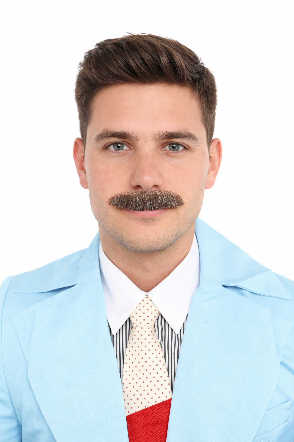 Men's Human Hair Moustache | Facial Hair Multiple Colours Option | HPO