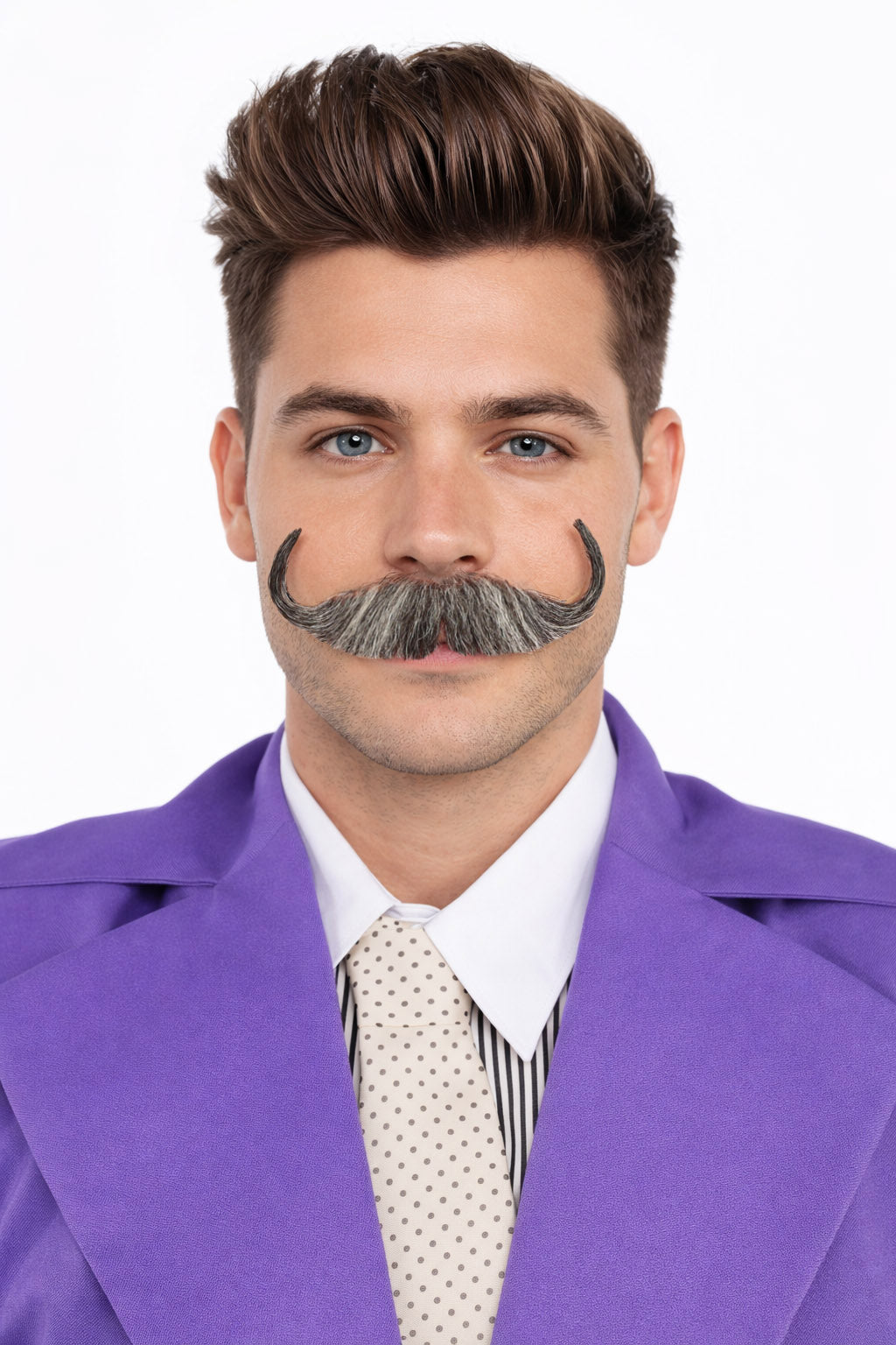 Men's Watson Synthetic Hair Moustache | Facial Hair Multiple Colour Options | HPO