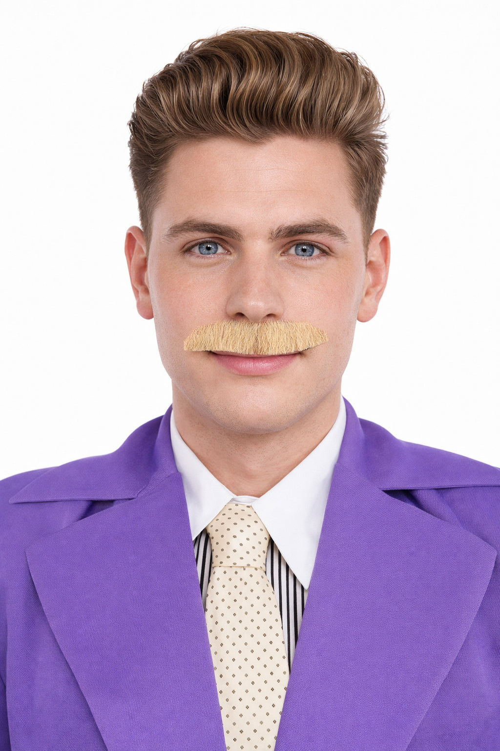 HPO Men's Human Hair Mustache Fancy Facial Hair