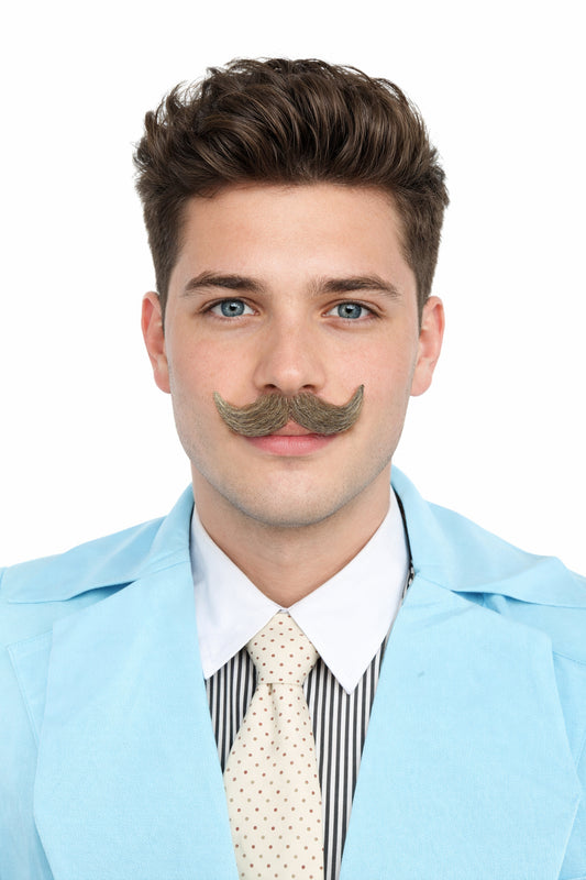 Men's Small Imperial Synthetic Hair Mustache | Multiple Color Options | HPO