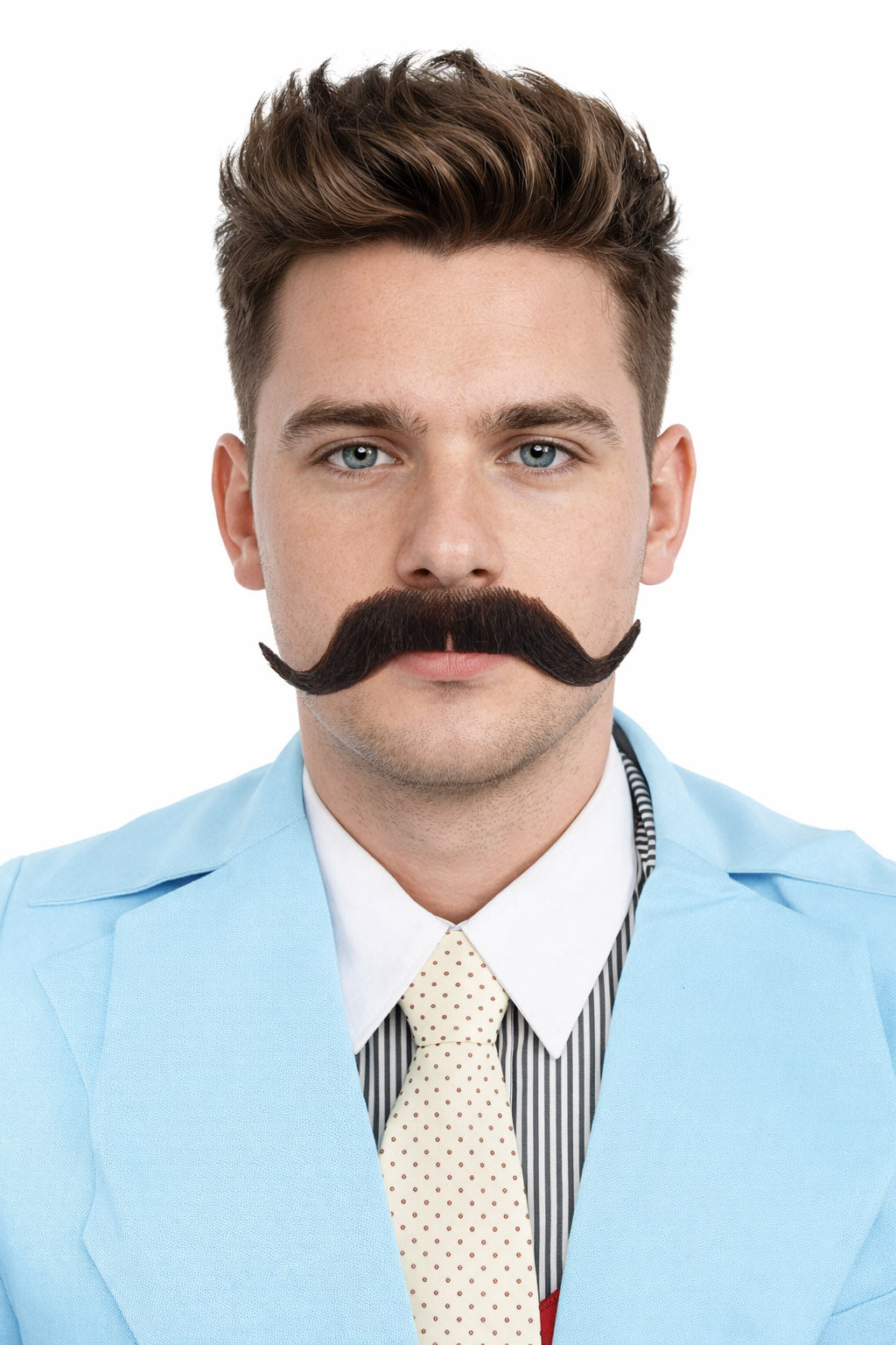 HPO Men's Watson Fake Human Facial Hair Mustache