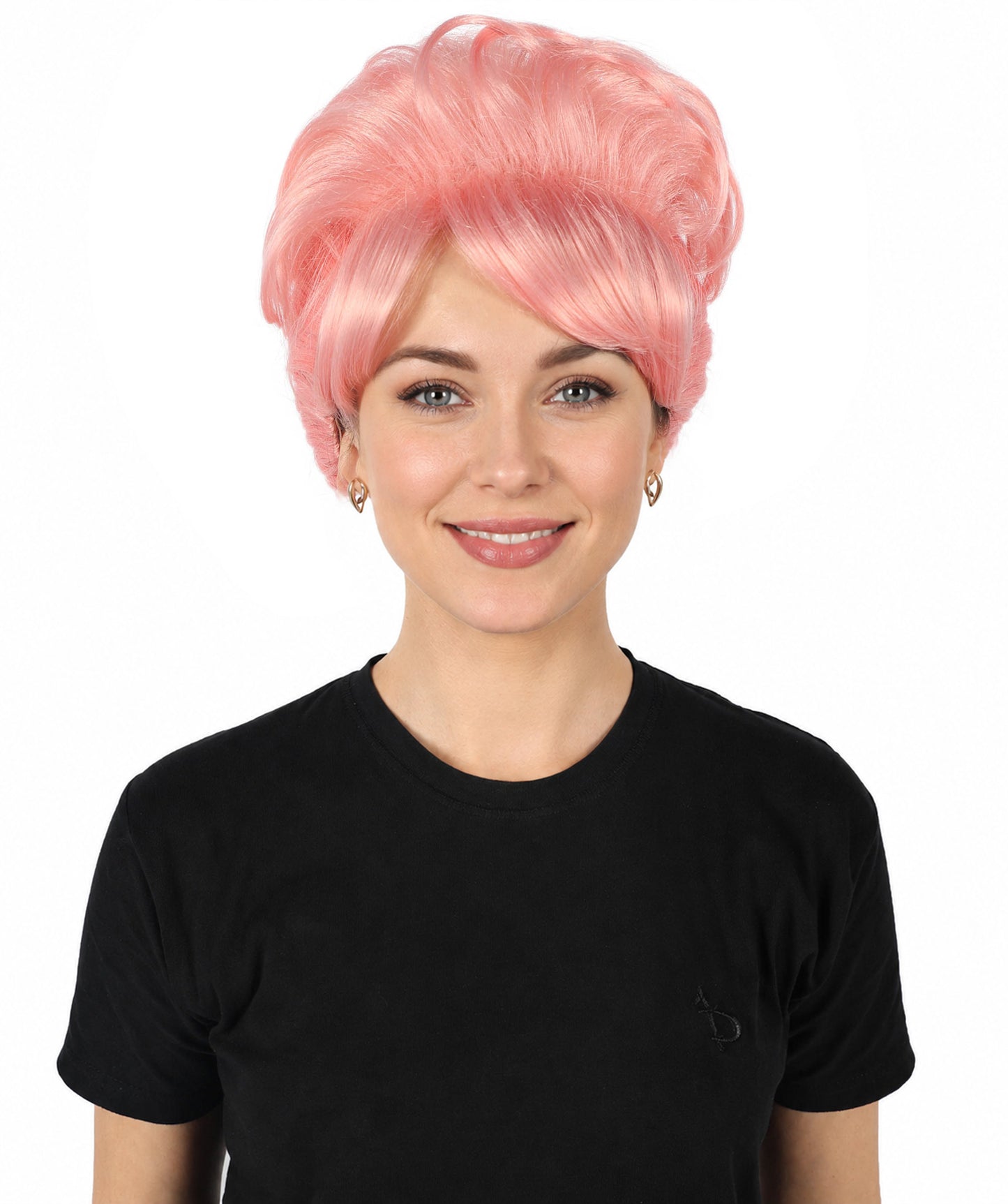 HPO Women's Bun Style 50s Housewife Multiple Wig | Halloween and Cosplay Wig | Flame-retardant Synthetic Fiber