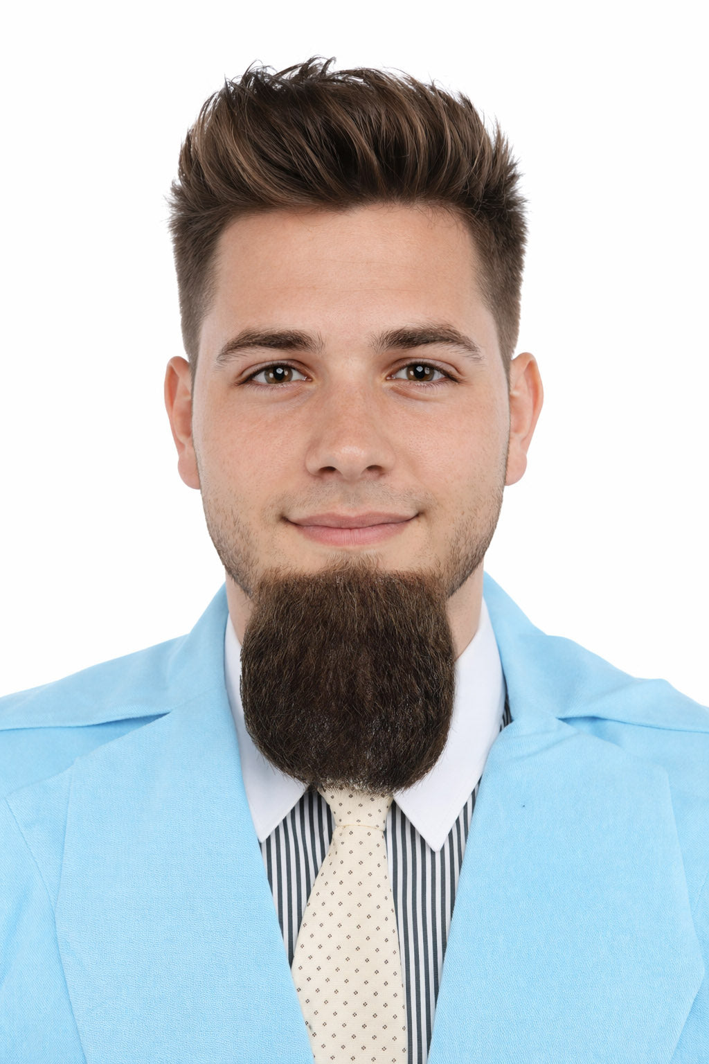 Men's Van Dyke Goatee Beard | Synthetic Facial Multiple Color Options Hair