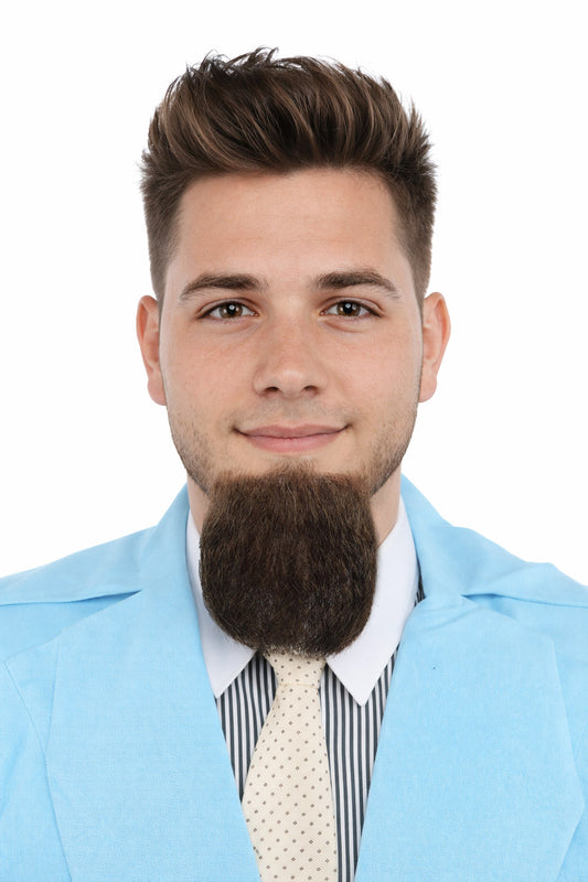 Men's Van Dyke Goatee Beard | Synthetic Facial Multiple Color Options Hair