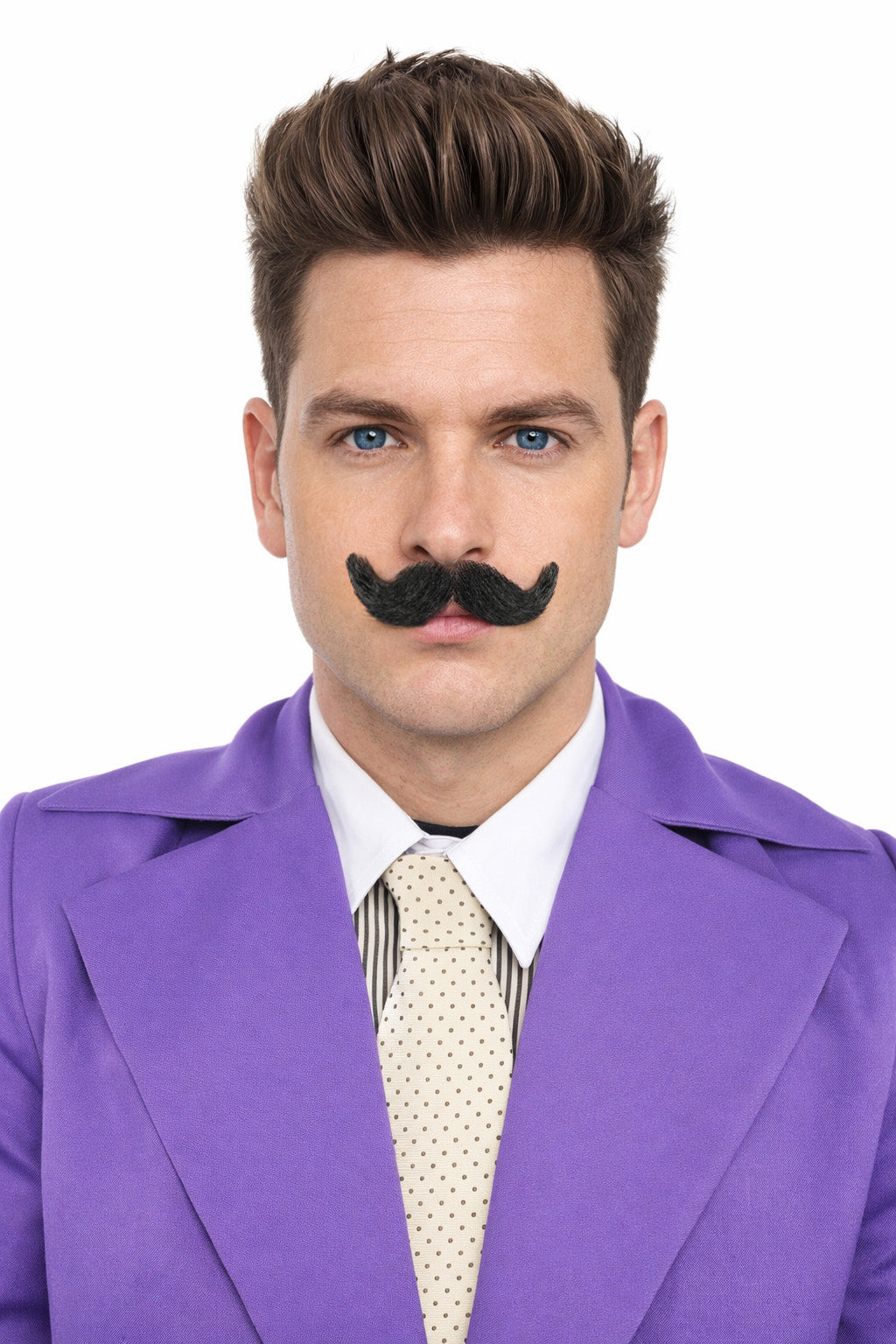 Men's Small Imperial Synthetic Hair Mustache | Multiple Color Options | HPO