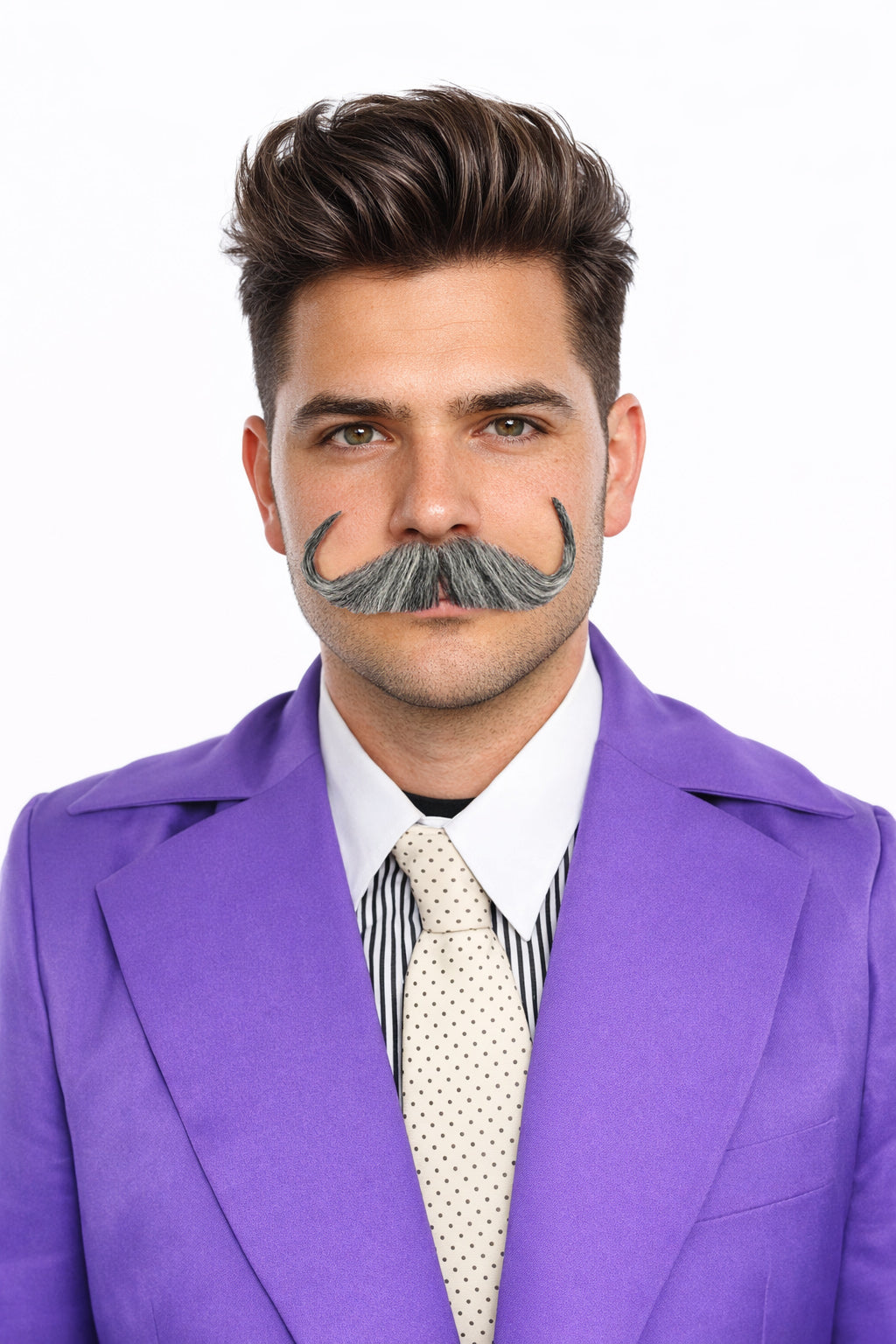 Men's Watson Synthetic Hair Moustache | Facial Hair Multiple Colour Options | HPO