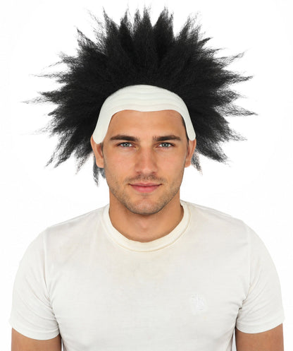 Men's Spiky Clown Theatrical Wig | Multicolor Options | Create of synthetic fiber, massive spiky volume, integrated forehead piece | Party, Halloween, theater, drag, performance, costume events