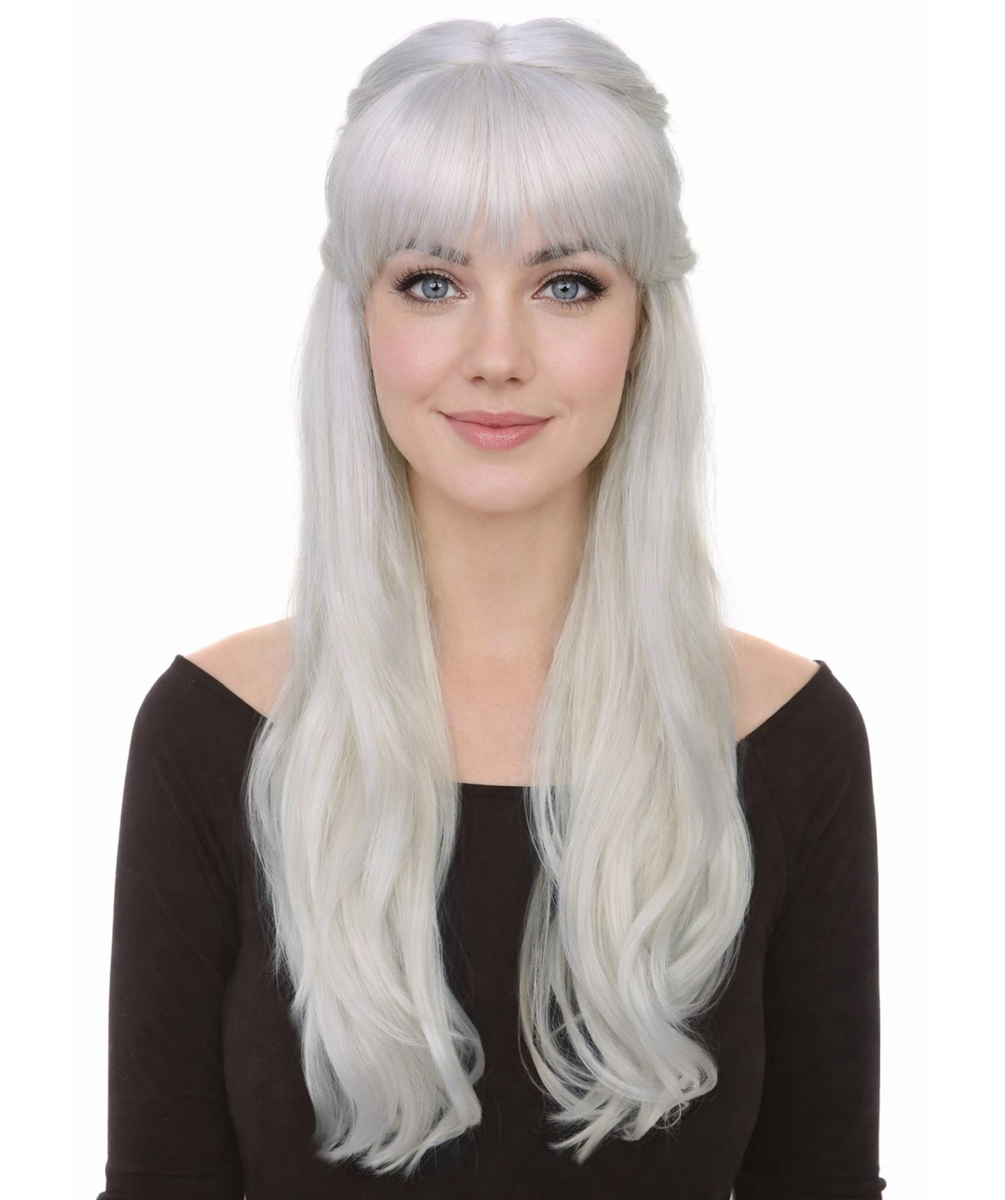 HPO Women's Curly Long Length Trendy Keepsake Multiple Color Options Wig