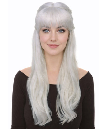 HPO Women's Curly Long Length Trendy Keepsake Multiple Color Options Wig