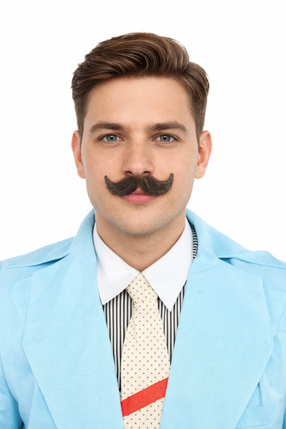 Men's Small Imperial Synthetic Hair Mustache | Multiple Color Options | HPO