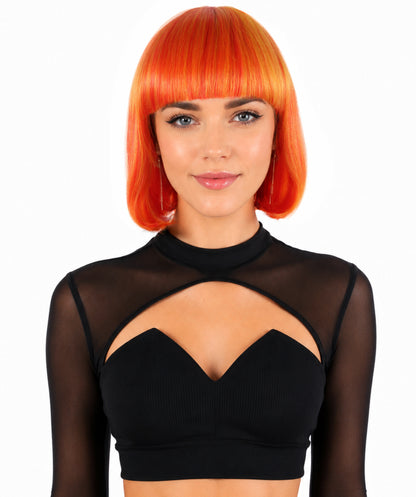 HPO Womens Bob Wig Collection | Multiple Colors Halloween Party Wig | Premium Breathable Capless Cap