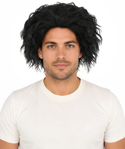 HPO Adult Men's Messy Wavy Shag Wig | Multiple Color Options | Create of synthetic fiber, relaxed tousled volume, breathable base | Party, Halloween, theater, drag, performance, costume events