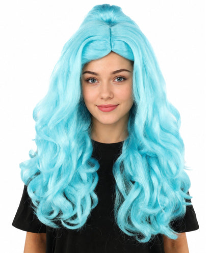 HPO Adult Long 20-Inch Curly Wig | Multiple Color Options | Ideal Cosplay, and Themed Parties | Soft, Natural-Looking, and Easy to Wear