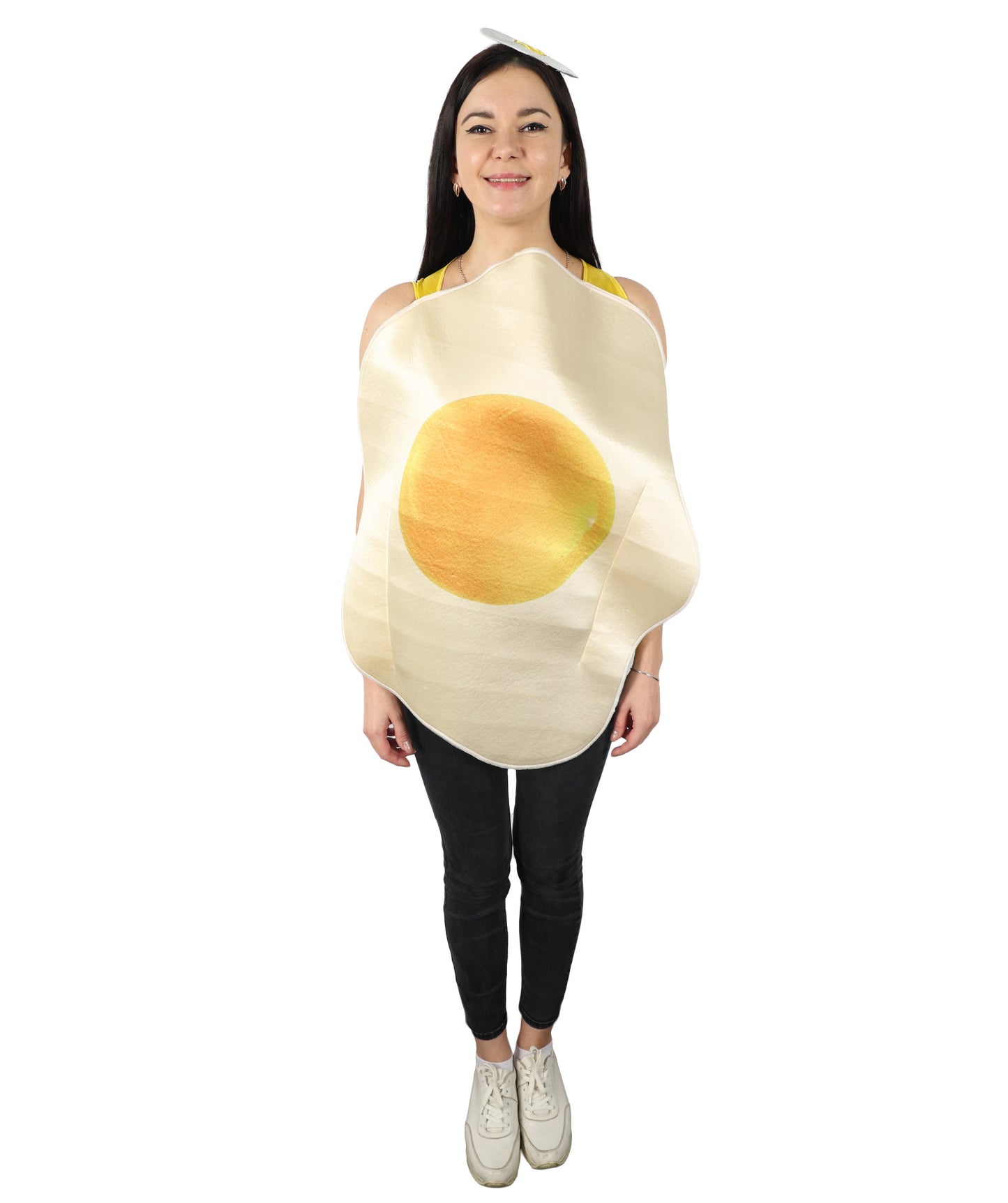 HPO Unisex Food Friend Egg and Bacon Breakfast Costume | Suitable for Halloween | Flame-retardant Synthetic Fabric