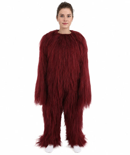 HPO Teen Extreme Hairy Person Costume Bundle & Mask Set - Full-Body Hair Suit Extra-Long Costume Wig for Halloween, Cosplay & Parties - Multiple Color Options